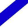 weiss mit blauen Kennstreifen