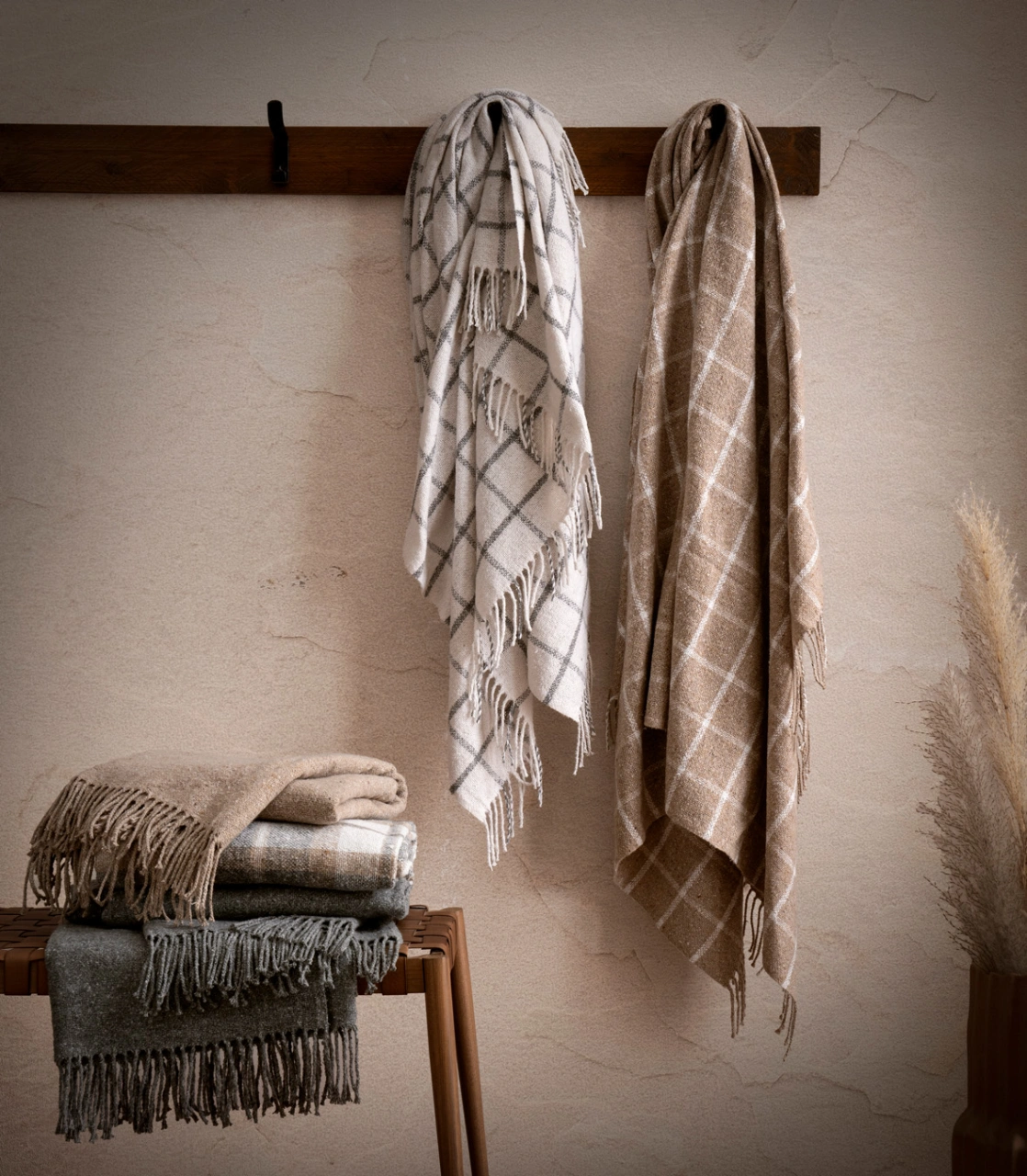 Plaid "MARA" mit Fransen